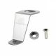 FOR EG EH EJ CIVIC SILVER CNC BILLET ALUMINUM RADIATOR STAY MOUNT BRACKET+WASHER