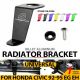 FOR EG EH EJ CIVIC BLACK CNC BILLET ALUMINUM RADIATOR STAY MOUNT BRACKET+WASHER