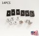 14PCS For CR-V Civic Accord Engine Lower Cover Pin Screw Bolt Access Clip Buckle