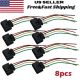 8Pcs Ignition Coil Connector Harness Plugs Wiring Terminals for VW Audi A4 US