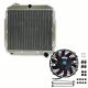 3 ROW Radiator + Fan For 1953-1956 Ford F100 F250 F350 Pickup Truck Chevy Engine