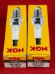 LOT OF 2) NGK 3194 SPARK PLUGS BR9ES SOLID TIP COPPER CORE NICKEL FLAT HR 9