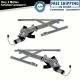 Front Power Window Regulators w/Motors Pair Set for 95-05 Cavalier Sunfire Sedan