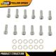 Intake Manifold Bolts Chrome Kit Fit For 283 327 350 400 Small Block Chevy