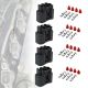 For 2000-2010 Toyota Lexus Camry 90980-11885 4x Ignition Coil Plug Connector