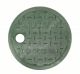 6 in. Round Valve Box and Cover,  Black Box,  Green ICV Cover