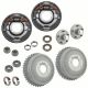 Aluminum Fits Buick Front Brake Drum Kit,  12x2,  45-Fin,  Plates/Hubs