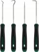 WILLBOND 4 Pcs Pick and Hook Set Precision Automotive 6.5 Inches,  Dark Green