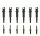 Set of 6 Spark Plugs w/ 6xIgnition Coils for BMW 135i 335is 335xi 740i X6 Z4