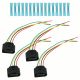 NEW 4Pcs Ignition Coil Connector Harness Plugs Wiring W/Terminals for Audi A4 VW