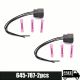 2pcs Ignition Coil Connectors Plug Wiring Harness Pigtail For Nissan 3.5 645-787