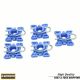 For BMW 323i 323is 325i 5Pcs Window Regulator Sliding Pivot Clips 51321938884