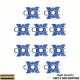 Fit for Volvo S60 S80 S90 5X Set of 10 Window Regulator Sliding Pivot Clips US