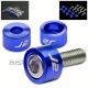 J2 JDM EXHAUST HEADER MANIFOLD METRIC CUP WASHER+BOLT/NUT KIT CIVIC EG/EM BLUE