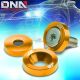 J2 10PC GOLD ALUMINUM FRONT/REAR FENDER/ENGINE/BUMPER/BRACKET WASHER+BOLT KIT