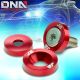 J2 10PC RED ALUMINUM FRONT/REAR FENDER/ENGINE/BUMPER/BRACKET WASHER+BOLT KIT