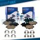 Front and Rear Ceramic Brake Pads with Hardware for 2007-2015 Mini Cooper