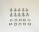 Pontiac 350 - 455 Stainless Steel Allen Bolt Set for Cast Valve Covers NEW