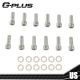 Small Block Stainless Steel Intake Manifold Bolts Fit For Chevy 283 327 350 400