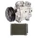 For Toyota Echo 2000 2001 2002 OEM AC Compressor w/ A/C Condenser & Drier CSW