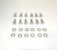Small Block Ford 351W Stainless Steel Hex Bolts for Cast Valve Covers NEW