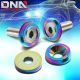 J2 10PC NEO CHROME ALUMINUM FRONT/REAR FENDER/ENGINE/BUMPER/BRACKET WASHER KIT