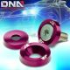 J2 10PC PURPLE ALUMINUM FRONT/REAR FENDER/ENGINE/BUMPER/BRACKET WASHER+BOLT KIT