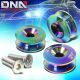 J2 NEO CHROME BRUSHED ALUMINUM TRUNK BUMPER QUICK RELEASE FASTENER HATCH KIT