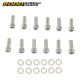 Fit For 283 327 350 400 Small Block Chevy Chrome Intake Manifold Bolts 12PCS
