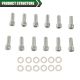 Small Block Chevy Stainless Steel Intake Manifold Bolts Fit For 283 327 350 400