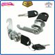 Cylinder Cam Lock,  12/19 16mm),  Keyed for Cabinet,  Mailbox,  Tool Box,  2-Pack