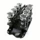 Chevy SBC 350 Downdraft EFI Stack Intake Manifold System Complete Black