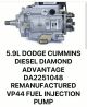 DIAMOND ADVANTAGE DA2251048 REMAN VP44 FUEL INJECTION PUMP DODGE CUMMINS 5.9L
