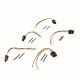 5 x 9456341 Ignition Coil Wire Harness Connector For Volvo S60 S70 S80 V70 XC90
