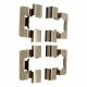 4 Pieces Rear Brake Pad Fitting Kit Metal 109-1781 Mba1781 Shim Solid Discs for