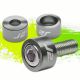 J2 ALUMINUM HEADER MANIFOLD METRIC CUP WASHER+BOLT FOR EE EF EG EK K20 GUN METAL