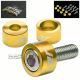 J2 JDM EXHAUST HEADER MANIFOLD METRIC CUP WASHER+BOLT/NUT KIT CIVIC EG/EM GOLD