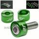 J2 JDM EXHAUST HEADER MANIFOLD METRIC CUP WASHER+BOLT/NUT KIT CD/CG/CS/BB GREEN