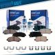 Front & Rear Ceramic Brake Pads w/ Hardware Kit for 2015 - 2019 2020 Acura TLX
