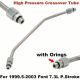 For 1999.5-2003 Ford 7.3L P.Stroke Diesel Stainless High Pressure Crossover Tube
