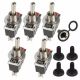 5X 12V SPST Solid Metal Toggle Switch ON/OFF Single Pole for Marine / Automotive
