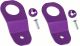 2 x Purple Aluminum Radiator Stay Mount Bracket w/ Screw for Honda S2000 Integra