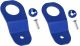 2 x Blue Aluminum Radiator Stay Mount Bracket w/ Screw for Honda S2000 Integra