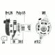 Alternator EB1314G 31400-61M00 CAL40464 CAL40464V CAL40464H CAL40464M DRA1382