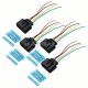 4 Pack Ignition Coil Connector Harness Plugs Wiring W/Terminals For Audi A4 VW