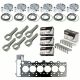 CP 84mm 10.2 CR Piston & CARR Rod Kit - Gasket - Bearing Kit Fits BMW N54B30