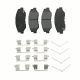 4Pcs Brake Pads For Honda with 12Pcs Snap Ring Clamp Fitting Set US