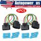 FITS Audi A4 VW 4Pack Ignition Coil Connector Harness Plugs Wiring W/Terminals