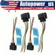 Ignition Coil Connector Harness Plugs Wiring W/Terminals 4Pack Fit Audi A4 VW