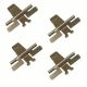 For Suzuki Samurai Gypsy SJ410 SJ413 Disc Brake Pad Lock Set Of 4